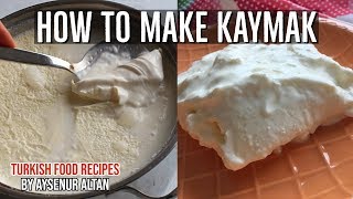 How to Make Kaymak Clotted Cream From Fresh Milk [upl. by Neelyhtak]