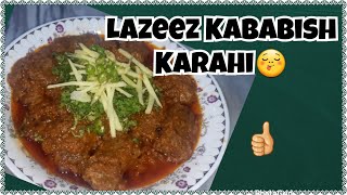 Kababish Karahi recipe by KITCHEN with RAMISHA [upl. by Ahsenit364]