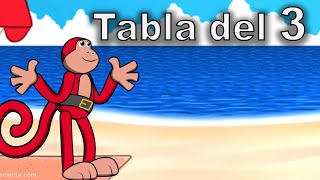 Aprende La Tabla del 3 con El Mono Sílabo Tablas de Multiplicar Video Educativo [upl. by Nathanael]