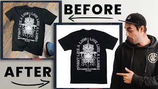 How to do Tshirt Product Photography 2024 Update [upl. by Star]