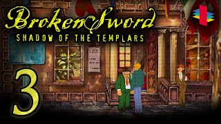 Broken Sword The Shadow of the Templars  Part 03  Hotel Ubu PS1 No Commentary [upl. by Sinclair]