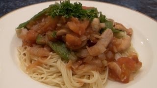 Angel Hair Japolitana  JapaneseItalian Recipe [upl. by Lazarus506]