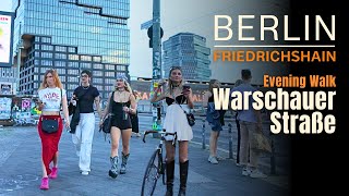 Warschauer Straße 🌙 Twilight walk along Berlins famous nightlife spot  Berlin Walking  4K [upl. by Aleydis]