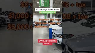 This is how Downpayments affect the Bi Weekly Payments RangeRover RangeRoverForSaleBrampton [upl. by Anoel]