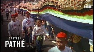 Chinese Dragon Parade 1958 [upl. by Ydnyl]