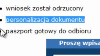 Jak sprawdzić Paszport do odbioru przez internet [upl. by Nilyak]