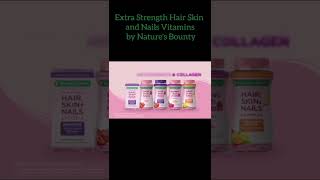 Extra Strength Hair Skin and Nails Vitamins by Natures Bountynatures bounty biotin [upl. by Dlorad]