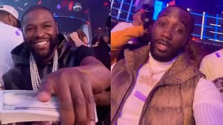 Floyd Mayweather amp Terence Crawford LINK UP w Shakur Stevenson partying w DaBaby after Canelo Team [upl. by Herstein]