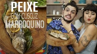 Peixe com Cuscuz Marroquino  PRATO DO DIA até 10 REAIS [upl. by Drofnil]