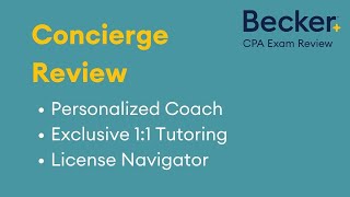 Becker CPA Concierge CPA Exam Review [upl. by Lamrej]