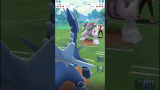 Dialga vs Palkia Battle pokemongo [upl. by Eenitsed461]