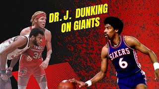 Dr J dunking on giants for seven minutes straight RARE [upl. by Ursulette]