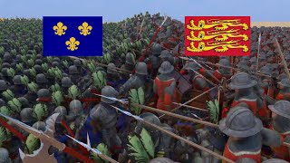 French Halberdiers VS English Spermen  Ultimate Epic Battle Simulator 2 [upl. by Nicolella]