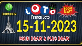 15112023 French 549 Prediction Today winning prediction for France Lotto French lotto prediction [upl. by Jecoa493]