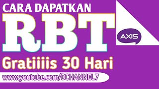 Cara Mendapatkan RBT  Nada sambung telepon Gratis kartu axis [upl. by Fonzie]