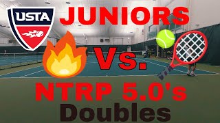 USTA Juniors vs Dillon Sykes NTRP 50 amp Matthew Cousins  Doubles [upl. by Adnaram]