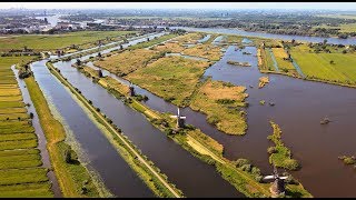 Kinderdijk Windmills in 4 seasons Unesco World Heritage Dutch Mills [upl. by Aicilegna610]