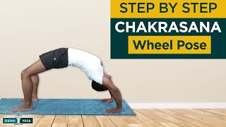 Chakrasana or Urdhva Dhanurasana Upward Bow OR Wheel Pose Benefits How to Do  Siddhi Yoga [upl. by Negyam]