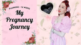 My Pregnancy Journey  Planning  16 weeks  Pinup MumToBe [upl. by Eedoj]