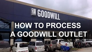 First Person Sourcing Goodwill Outlet  How to Process a Weigh and Pay Store [upl. by Waxman]