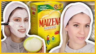 MASCARILLAS DE MAIZENA PARA ACLARAR TU ROSTRO  PIEL SIN MANCHAS  NatyGloss [upl. by Meadows]