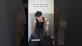 POV du gehst in der Schule aufs Klo 😭💩 shorts [upl. by Maurise487]