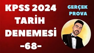 KPSS 2024 TARÄ°H DENEME GERÃ‡EK PROVA 68 kpss2024 kpsstarih kpsstarihdenemesi Ã¶sym [upl. by Seidnac]