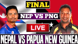 🔴Live  Nepal vs Papua New Guinea T20 TriSeries 2024  FINAL  NEP vs PNG Live Match Today cricket [upl. by Dareg949]