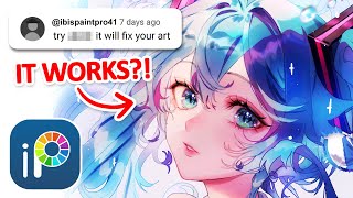 Can I learn ibisPaint X from YouTube comments 🤔 [upl. by Saber]