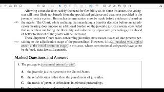 LSAT READING COMPREHENSION LESSON 2 [upl. by Aidole874]