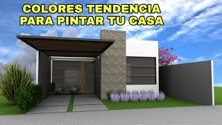 COLORES TENDENCIA PARA PINTAR EXTERIORES Y FACHADAS DE CASAS 2021 [upl. by Lexine]