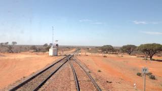 Crossing trains Perth to Adelaide [upl. by Mcmahon]