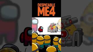 Mini Crewmate Kills Creepy Despicable Me 4 Minions Characters  Among Us [upl. by Wernsman]