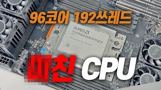 1500만원짜리 CPU 어떤데 AMD RYZEN THREADRIPPER PRO 7995WX [upl. by Atekahs868]