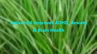 Vetiver Oil Improves ADHD Anxiety amp Brain Health [upl. by Rese]