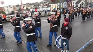 East Bank Protestant Boys No2  ABOD Shutting The Gates Parade 021223 4K [upl. by Idoj]