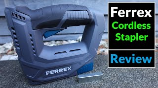 Ferrex 4V Cordless Stapler Model NG03 from Aldi Tool Review [upl. by Matless]