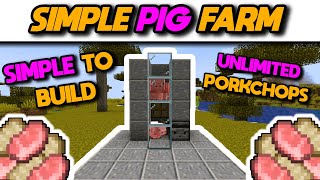 EASIEST Automatic AFK Pig Farm Tutorial Java amp Bedrock  Minecraft 120 [upl. by Moll]