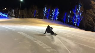 RIDE Snowboards warpig 148 リョータ ダイナランド 早朝ナイター 2018年01月07日 [upl. by Nayk3]