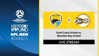 NPL Men R5  Gold Coast United vs Moreton Bay United [upl. by Ellenhoj]