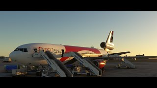 ✈️ TFDi MD11 V 1O RC and art update incl cabin ✈️ Burgas LBBG  LIPE Bologna  MD11 GE  VATSIM [upl. by Anirual]