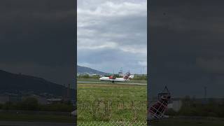 Loganair landing at BHD [upl. by Ilrebmik]