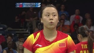 Badminton Womens Doubles Semifinals  Russia v China Full Replay  London 2012 Olympic Games [upl. by Pompea979]