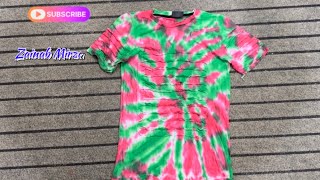 How to tie dye at home  how to tie dye shirt pro at home  easy way to tie dye  diy tie dye [upl. by Mikah]