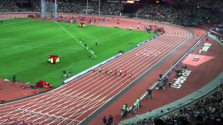 Mens 100m final  London 2012 Olympics  Usain Bolt  963 seconds [upl. by Jempty]