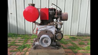 Browett Lindley Coburn B23 aircooled stationary engine [upl. by Rehpotsihc]