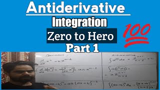 Antiderivative  Integration  Zero to Hero  Part 1  CTEVT  NEB [upl. by Cammy]