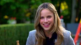 Crisis Halston Sage quotAmber Fitch quot On Set TV Interview  ScreenSlam [upl. by Bauske]