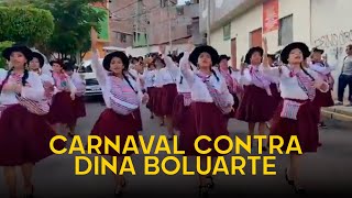 Ayacucho comparsas de Huanta crean carnaval en rechazo a Dina Boluarte [upl. by Raynata]