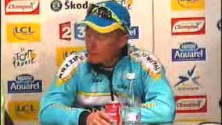 Étape 13  Stage 13  Interview  Alexandre VINOKOUROV [upl. by Elyagiba850]